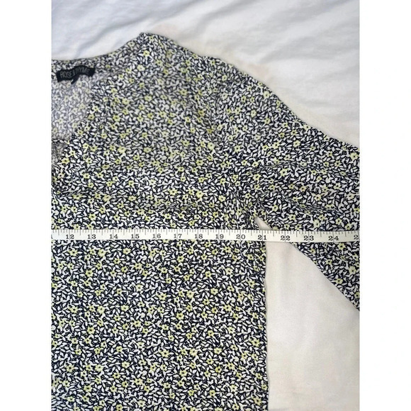 Rose and thyme blouse Women's Size‎ L Large Floral 3/4 tie sleeve - Picture 6 of 12